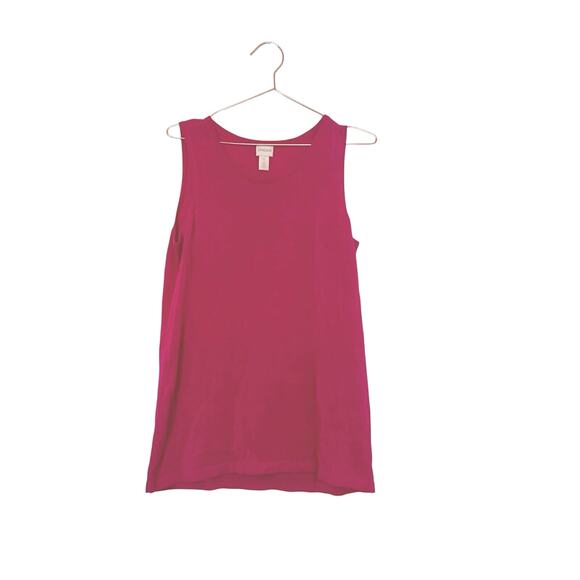 Gilli stitch fix magenta pink ruched sleeveless blouse medium new with tag - Picture 1 of 6